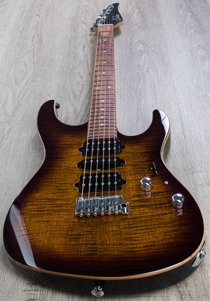 Suhr Modern Pro Electric Guitar, Pau Ferro Fingerboard, Flamed Maple Top, 510 Gotoh Bridge, HSH - Bengal Burst