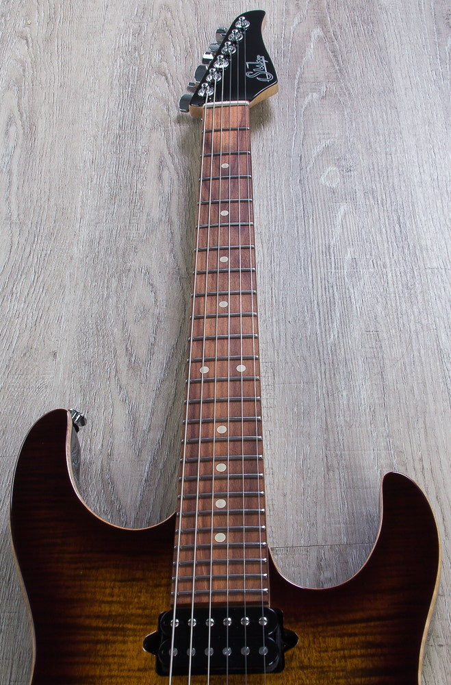 Suhr Modern Pro Electric Guitar, Pau Ferro Fingerboard, Flamed Maple Top, 510 Gotoh Bridge, HSH - Bengal Burst