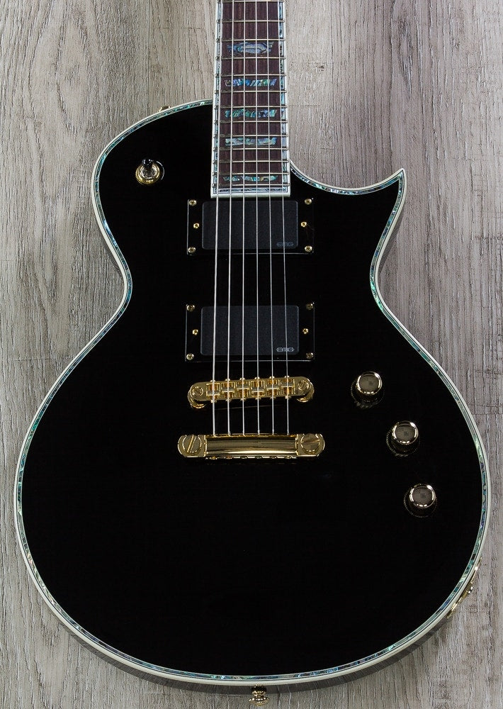 ESP LTD EC-1000 Electric Guitar, Rosewood Fingerboard, EMG Pickups - Black
