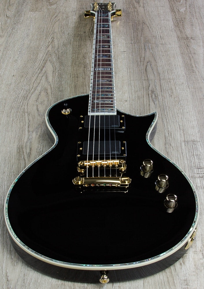 ESP LTD EC-1000 Electric Guitar, Rosewood Fingerboard, EMG Pickups - Black