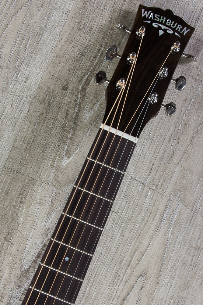 Washburn RSG200SWVSK Revival Solo Deluxe Acoustic Guitar with Hardshell Case - 39 Vintage Sunburst