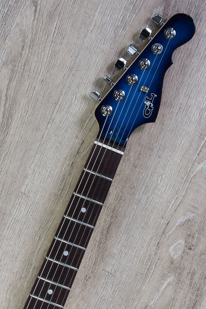 G&L USA S-500 Electric Guitar, Rosewood Fingerboard, Hard Case - Blueburst