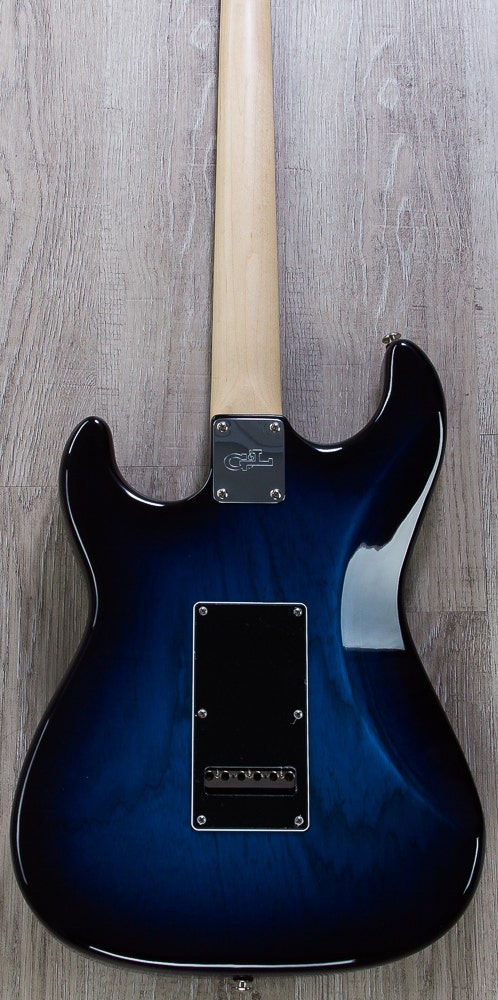 G&L USA S-500 Electric Guitar, Rosewood Fingerboard, Hard Case - Blueburst