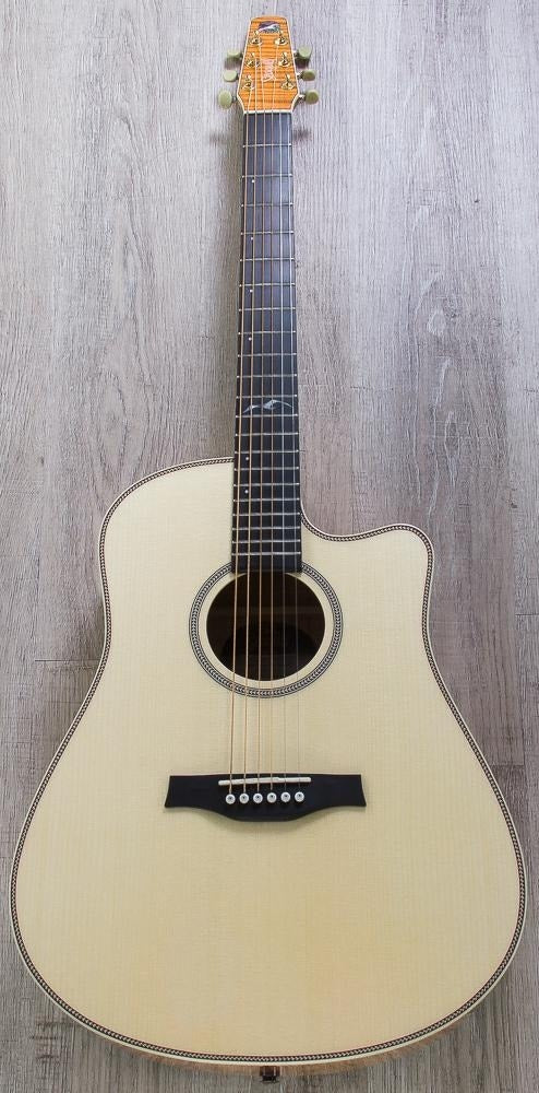 Seagull Artist Cameo Cutaway Element Acoustic-Electric Guitar with Deluxe TRIC Case - Natural Satin