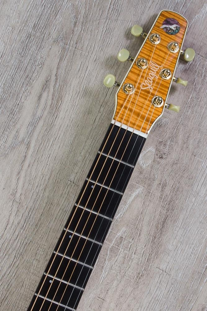 Seagull Artist Cameo Cutaway Element Acoustic-Electric Guitar with Deluxe TRIC Case - Natural Satin