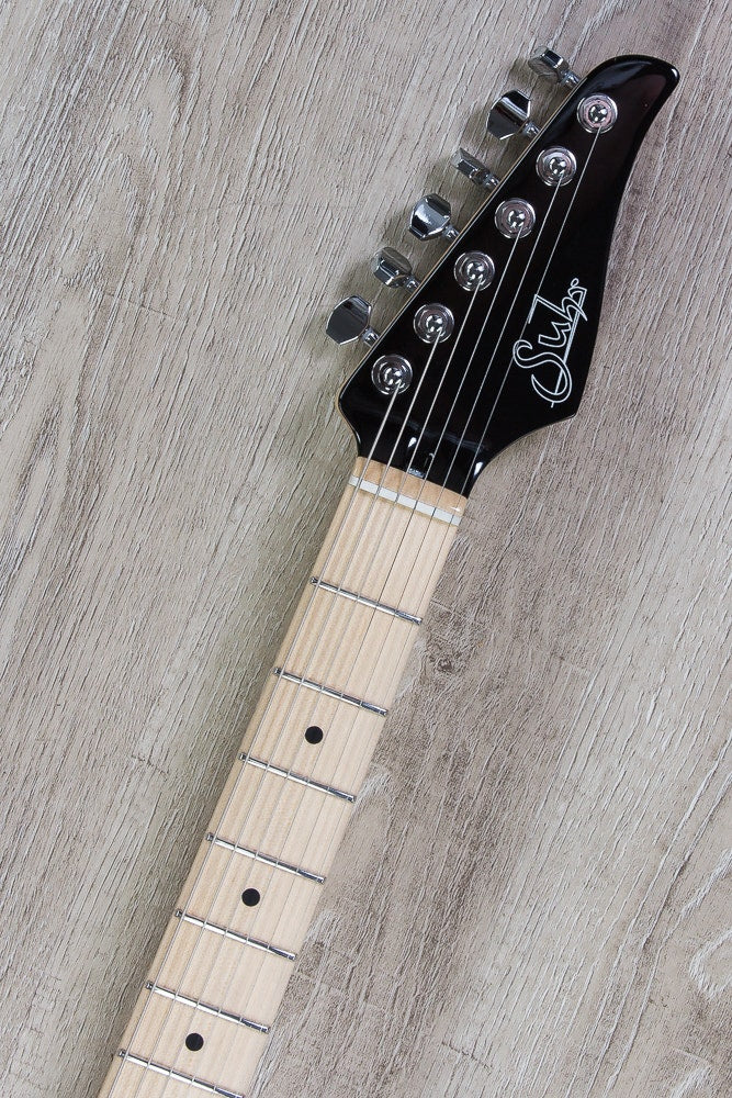 Suhr Modern Pro Electric Guitar, Maple FIngerboard, Gotoh 510 Bridge - Transparent Blue Denim/Slate (JS2K5K)