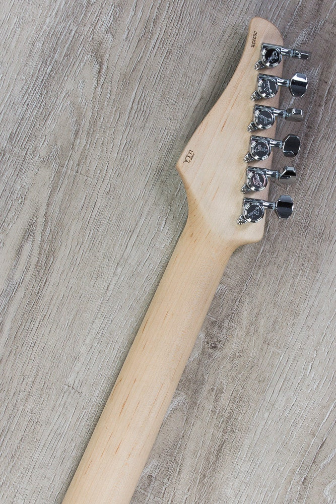 Suhr Modern Pro Electric Guitar, Maple FIngerboard, Gotoh 510 Bridge - Transparent Blue Denim/Slate (JS2K5K)