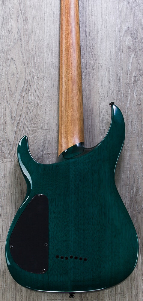 Legator Ninja 200-SE 7-String Electric Guitar, Quilt Maple Top - Aqua Burst
