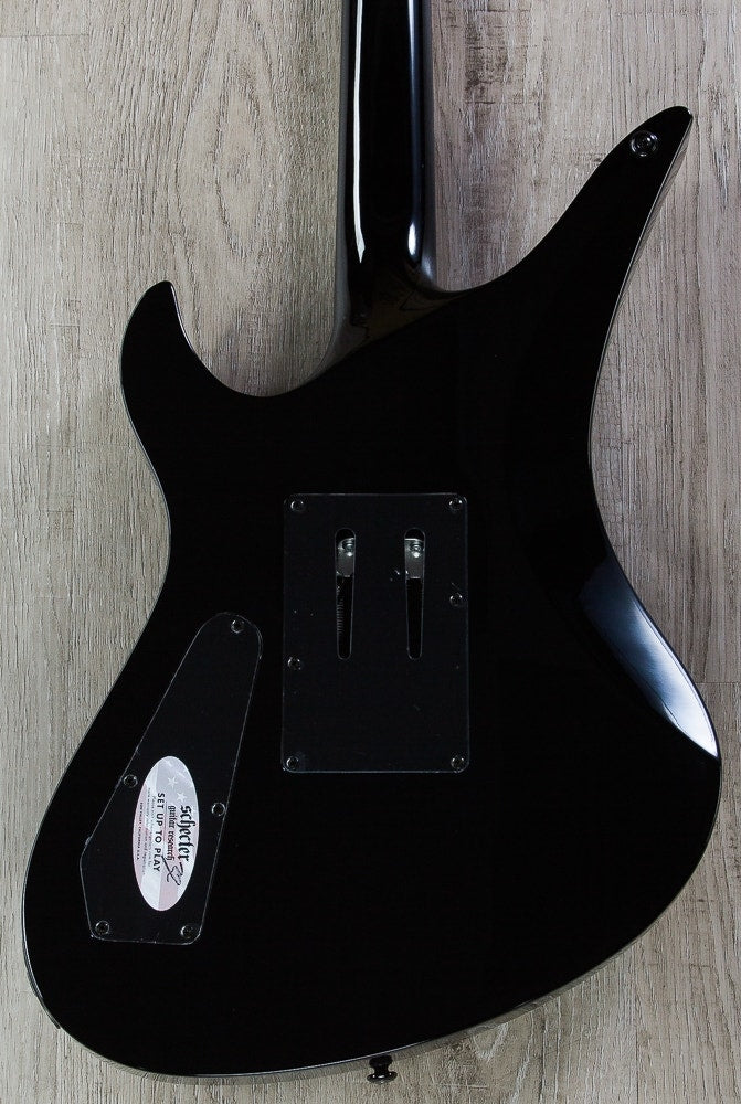 Schecter Synyster Gates Custom Electric Guitar with Duncan Designed SH-8 Invader Pickups (Black/Silver)