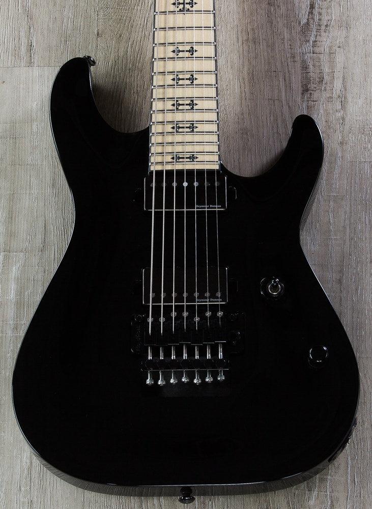 Schecter JL-7 FR Jeff Loomis Signature 7-String Electric Guitar, Floyd Rose - Gloss Black