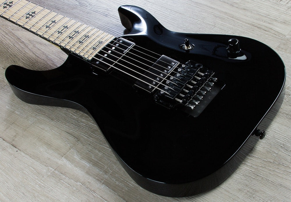 Schecter JL-7 FR Jeff Loomis Signature 7-String Electric Guitar, Floyd Rose - Gloss Black