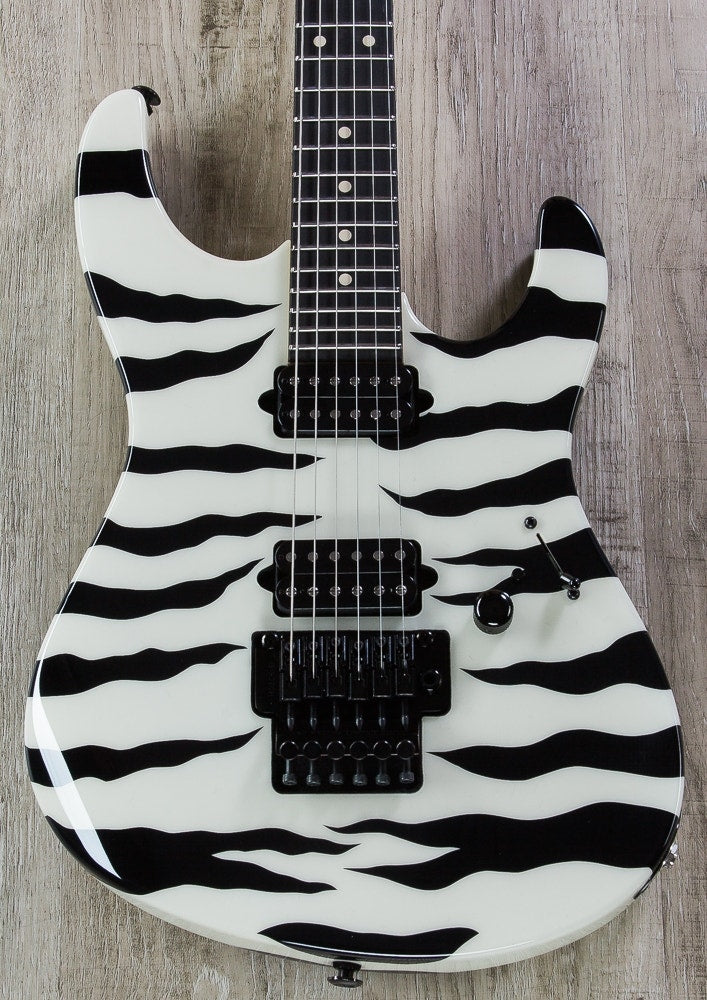 Suhr 80's Shred MKII Electric Guitar, Ebony Fingerboard, Hard Case - Tiger Stripe (JS3U0L)