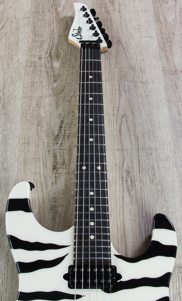 Suhr 80's Shred MKII Electric Guitar, Ebony Fingerboard, Hard Case - Tiger Stripe (JS3U0L)