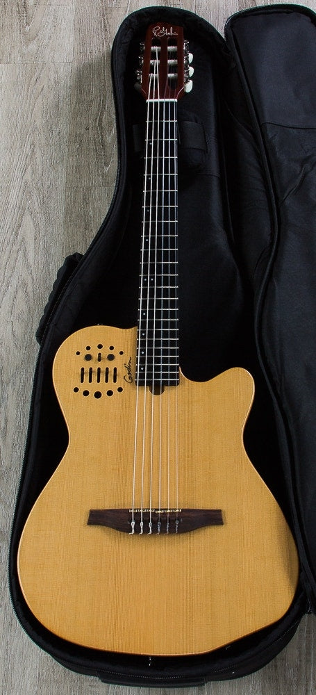 Godin MultiAc ACS SA Nylon String Acoustic‑Electric Guitar with Bag - Natural SG (B-STOCK)