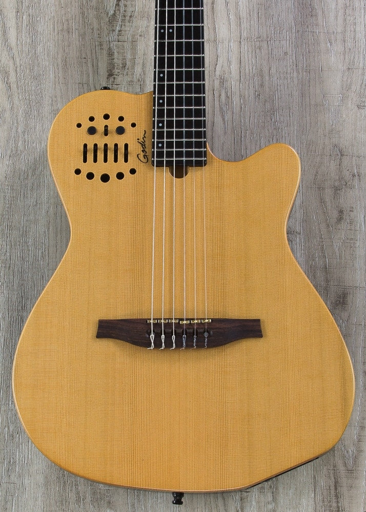 Godin MultiAc ACS SA Nylon String Acoustic‑Electric Guitar with Bag - Natural SG (B-STOCK)