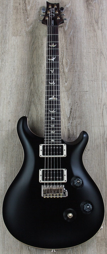 PRS Paul Reed Smith Custom 24 Electric Guitar, Pattern Thin, Hard Case - Flat Black