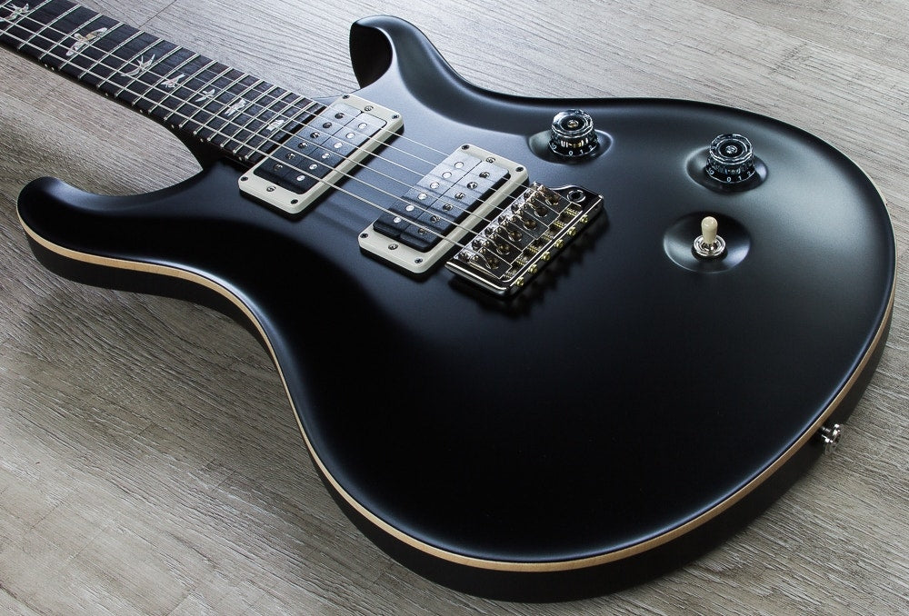 PRS Paul Reed Smith Custom 24 Electric Guitar, Pattern Thin, Hard Case - Flat Black