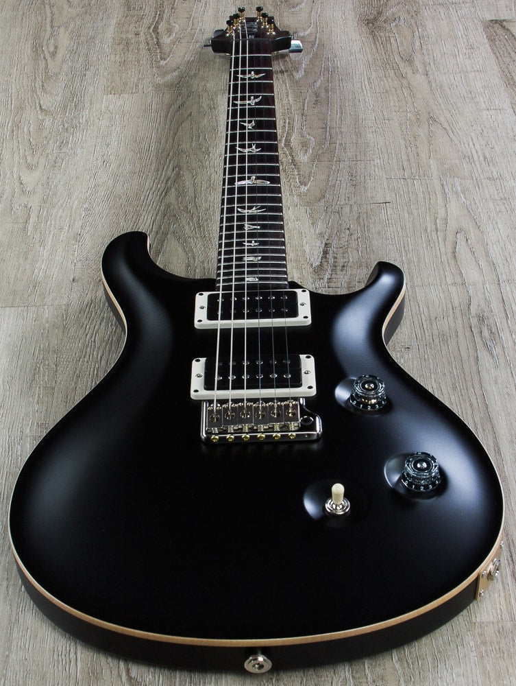 PRS Paul Reed Smith Custom 24 Electric Guitar, Pattern Thin, Hard Case - Flat Black