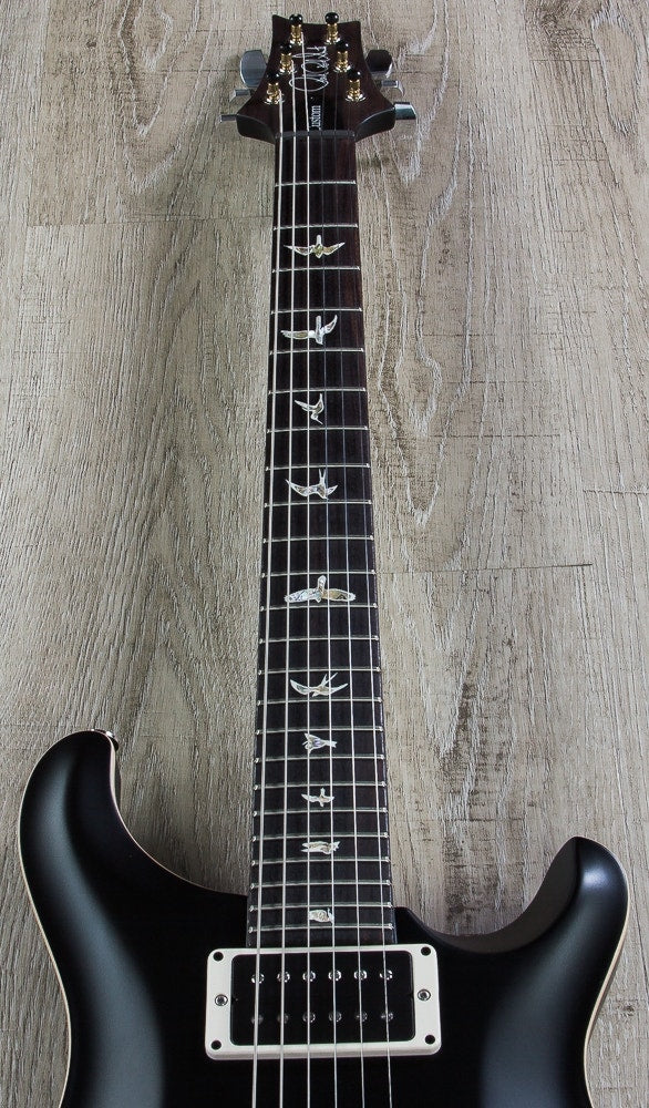 PRS Paul Reed Smith Custom 24 Electric Guitar, Pattern Thin, Hard Case - Flat Black