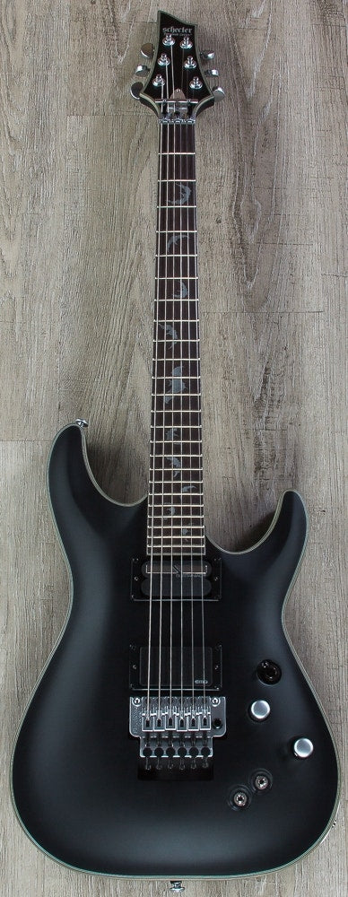 Schecter Damien Platinum-6 FR S Floyd Rose Sustainiac Electric Guitar - Satin Black