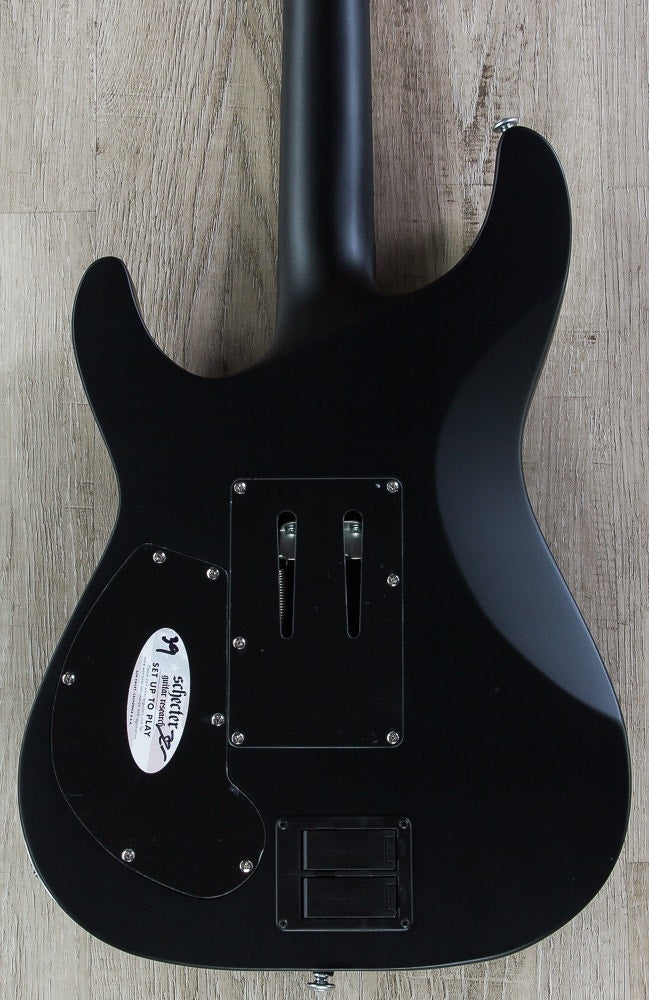 Schecter Damien Platinum-6 FR S Floyd Rose Sustainiac Electric Guitar - Satin Black