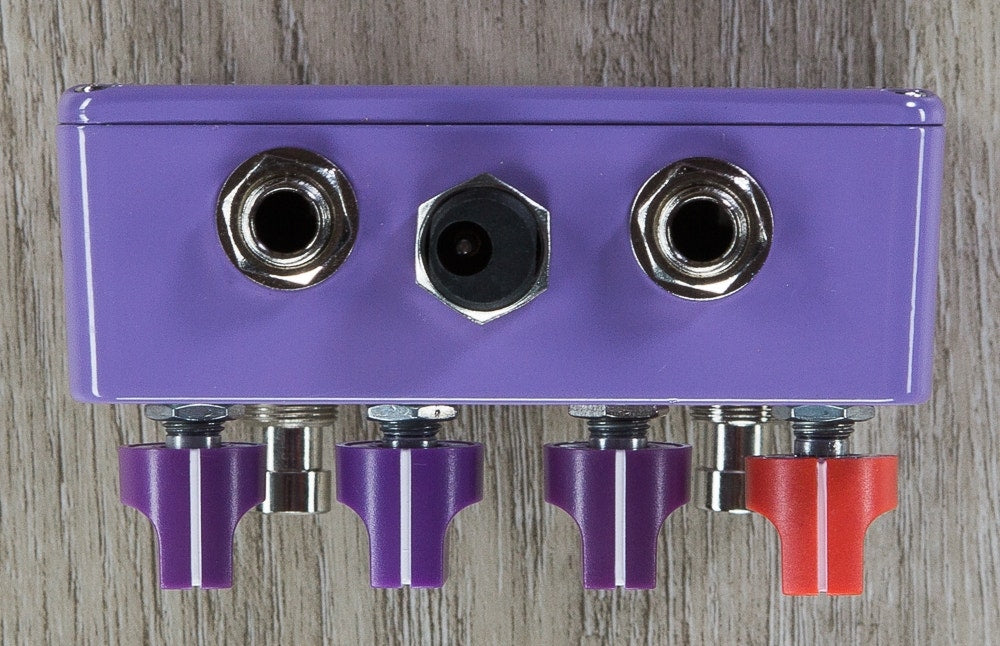 Fuzzrocious Pedals The Demon Overdrive Guitar Effects Pedal with Momentary Feedback Mod - Purple