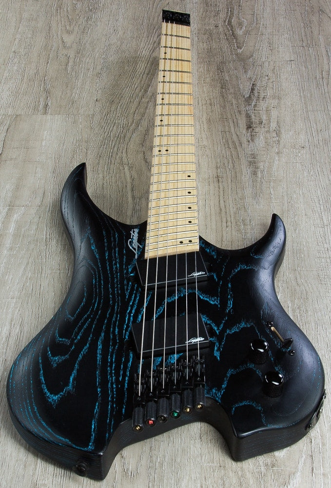 Legator GHFB6 Ghost Bolt-On Fanned Fret 6-String Electric Guitar - Blue Ash (B-STOCK)