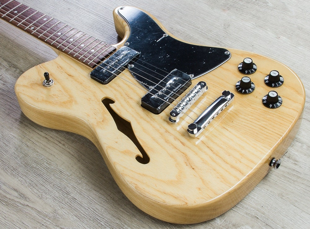 Fender Jim Adkins JA-90 Telecaster Thinline Electric Guitar, Rosewood Fingerboard - Natural