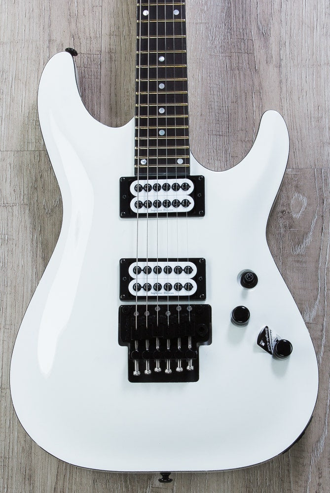 Schecter C-1 FR "City Of Evil" Electric Guitar with Seymour Duncan Pickups - Gloss White