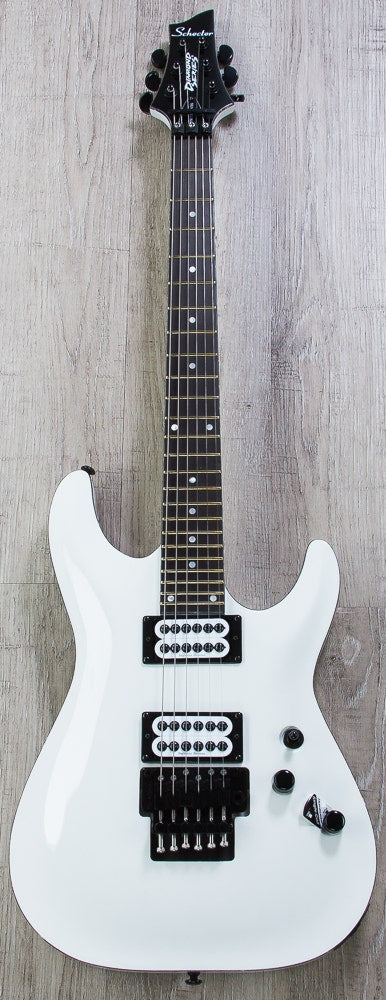 Schecter C-1 FR "City Of Evil" Electric Guitar with Seymour Duncan Pickups - Gloss White