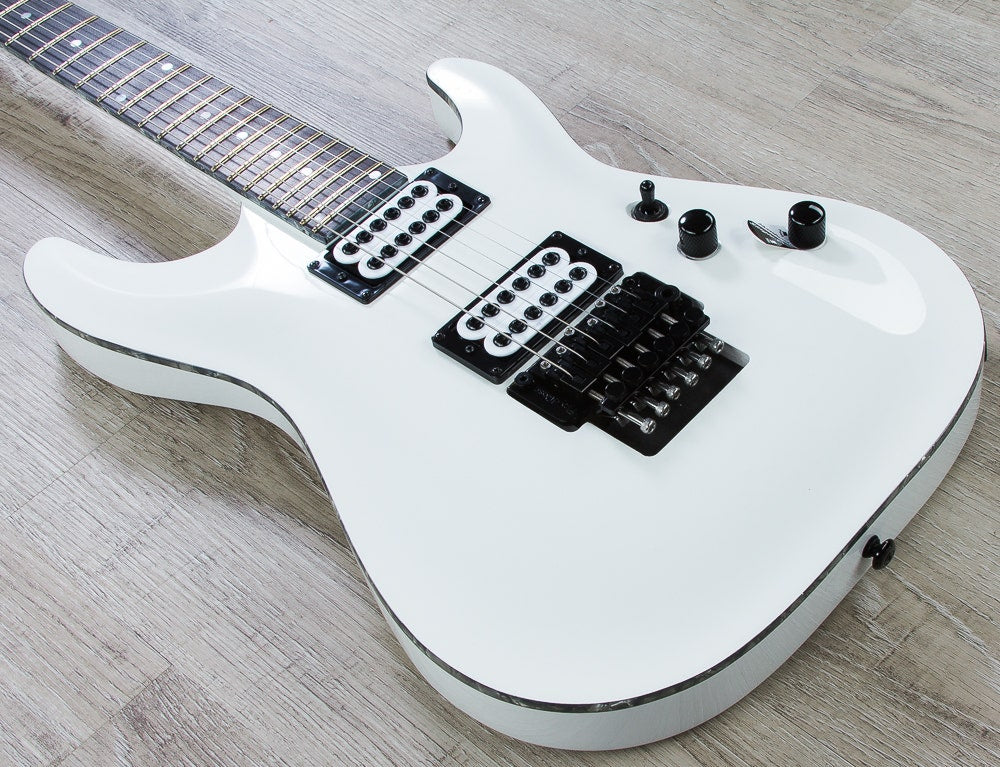Schecter C-1 FR "City Of Evil" Electric Guitar with Seymour Duncan Pickups - Gloss White