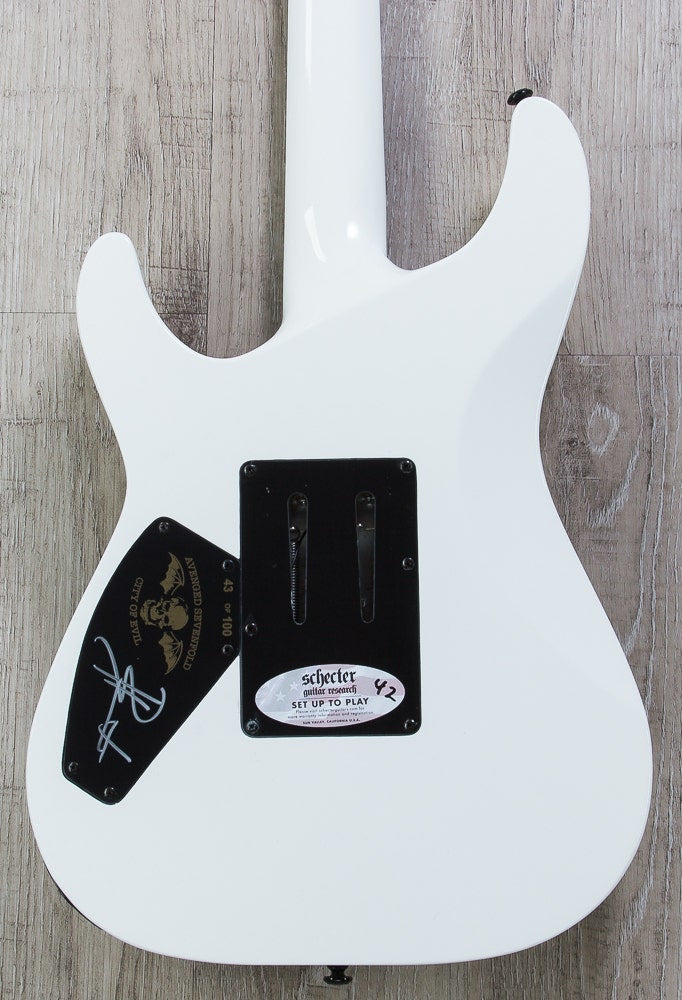 Schecter C-1 FR "City Of Evil" Electric Guitar with Seymour Duncan Pickups - Gloss White