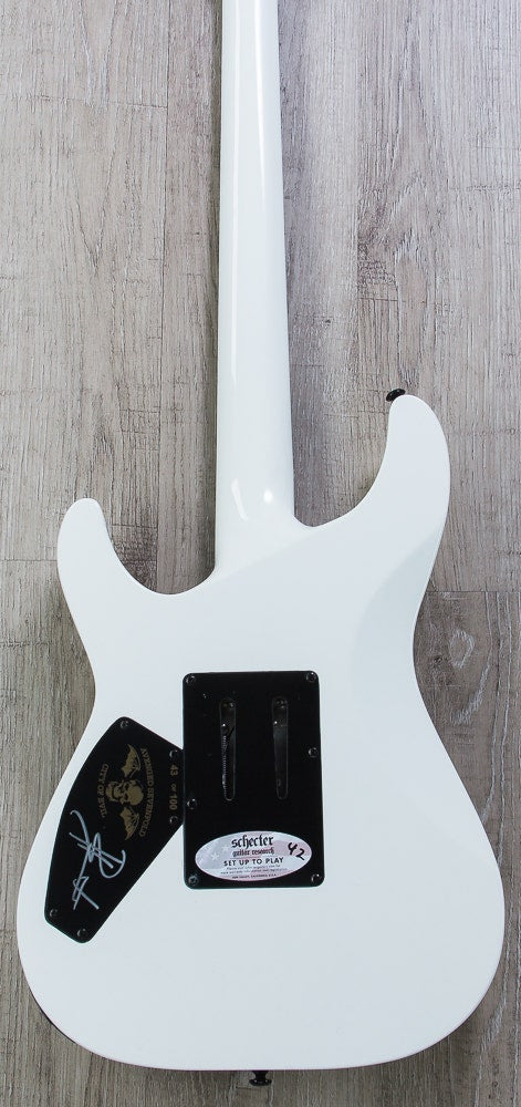 Schecter C-1 FR "City Of Evil" Electric Guitar with Seymour Duncan Pickups - Gloss White