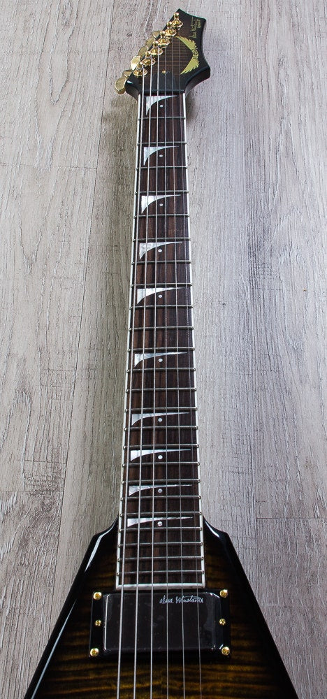 Dean Guitars Dave Mustaine V Limited Edition Electric Guitar (Tiger Eye) with Case