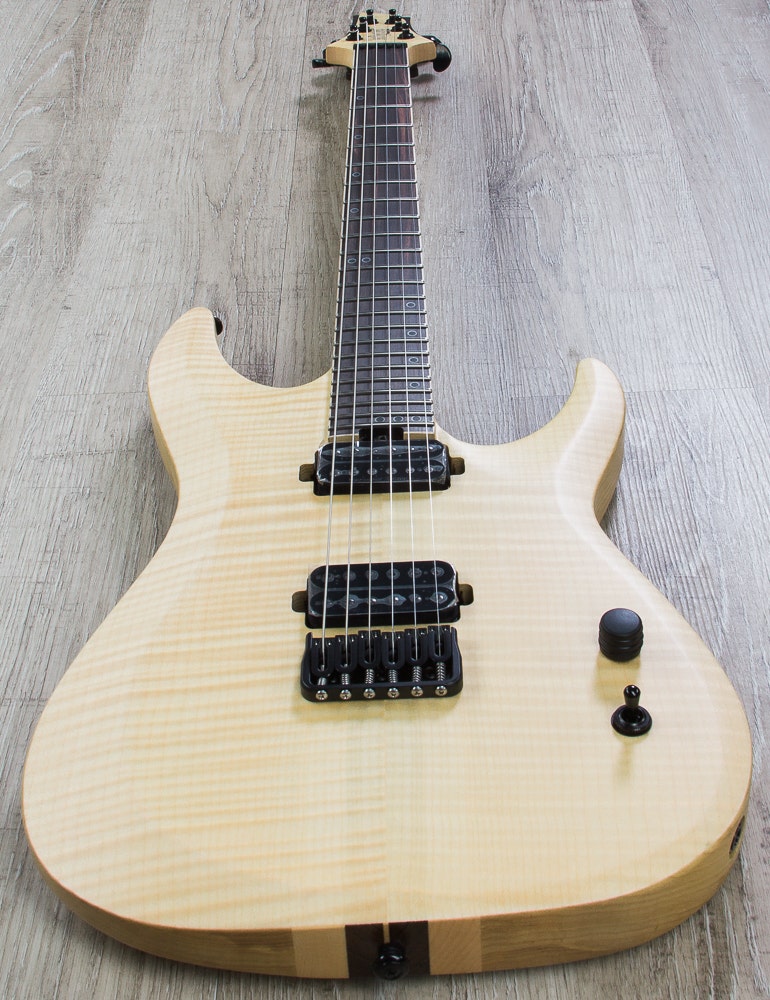 Schecter KM-6 MKII Keith Merrow Signature Electric Guitar with Seymour Duncan Pickups in Natural Pearl