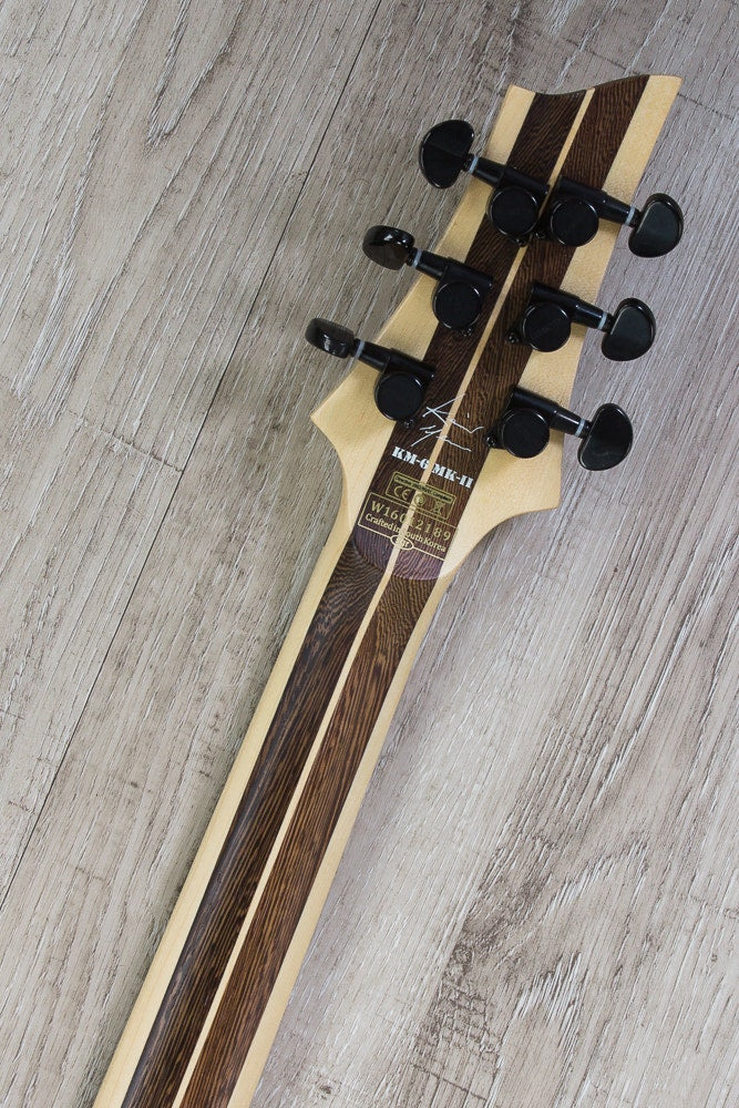 Schecter KM-6 MKII Keith Merrow Signature Electric Guitar with Seymour Duncan Pickups in Natural Pearl