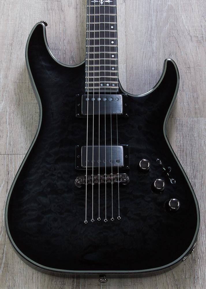Schecter Hellraiser Hybrid C-1 Electric Guitar - Trans Black Burst