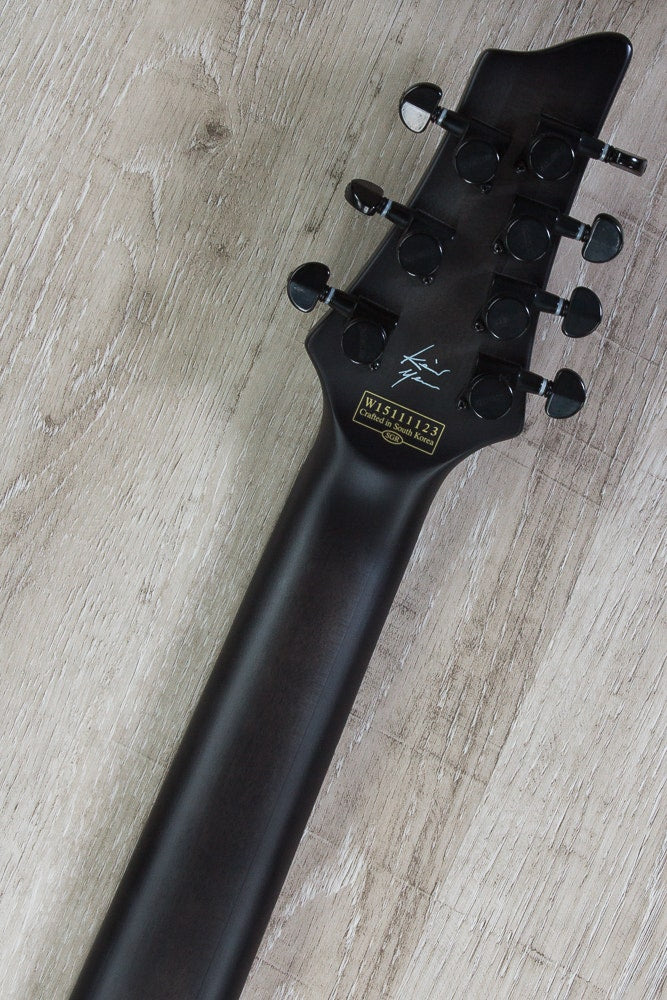 Schecter Keith Merrow KM-7 Signature 7-String Electric Guitar in Trans Black Burst Satin Finish