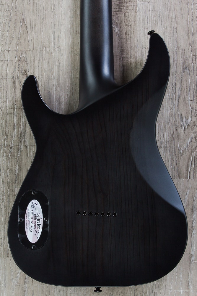 Schecter Keith Merrow KM-7 Signature 7-String Electric Guitar in Trans Black Burst Satin Finish
