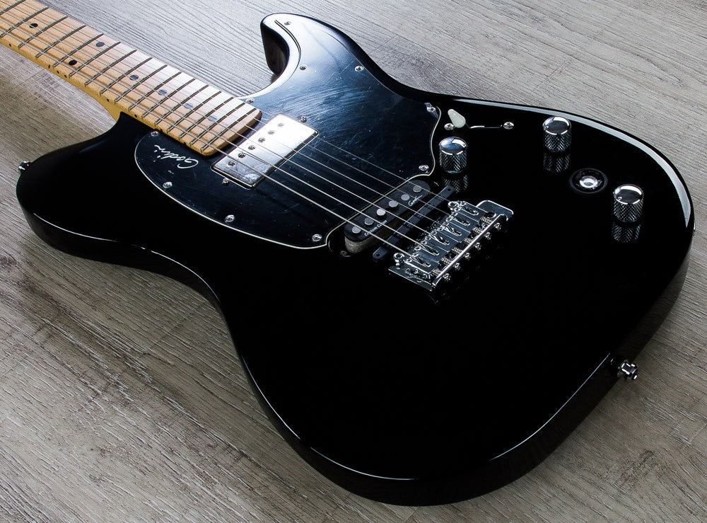 Godin 039050 Session Custom TriplePlay Maple Fingerboard (MN) Electric Guitar with Bag - Black HG