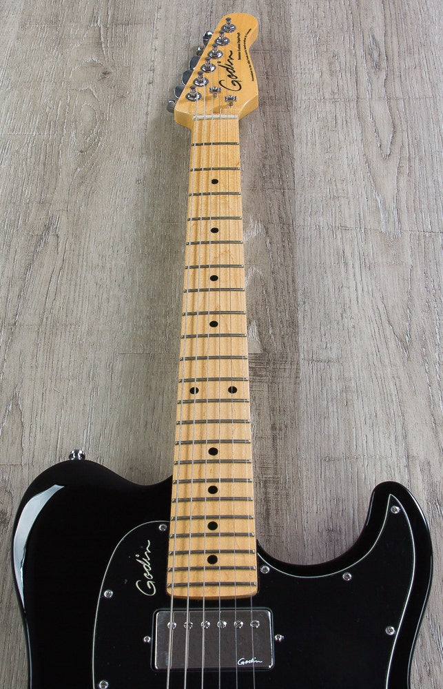 Godin 039050 Session Custom TriplePlay Maple Fingerboard (MN) Electric Guitar with Bag - Black HG