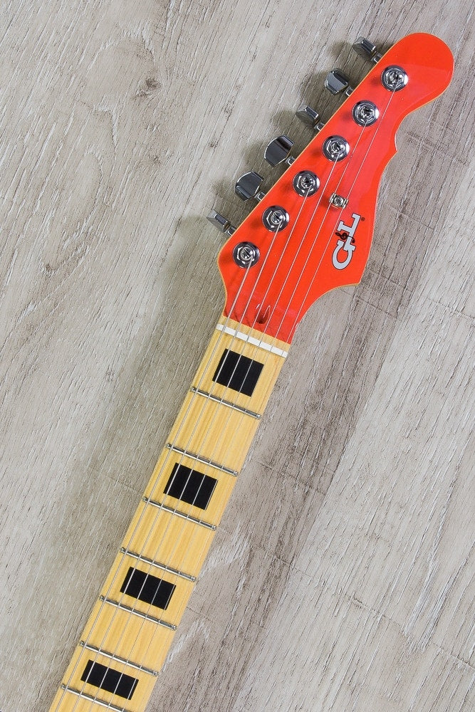 G&L USA S-500 Electric Guitar, Hard Rock Maple Fingerboard, SSS, Hard Case - Fullerton Red