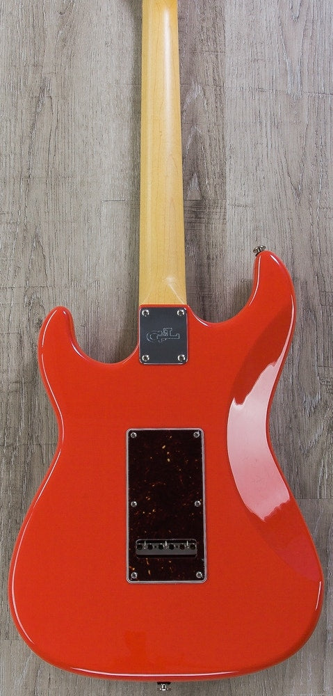 G&L USA S-500 Electric Guitar, Hard Rock Maple Fingerboard, SSS, Hard Case - Fullerton Red