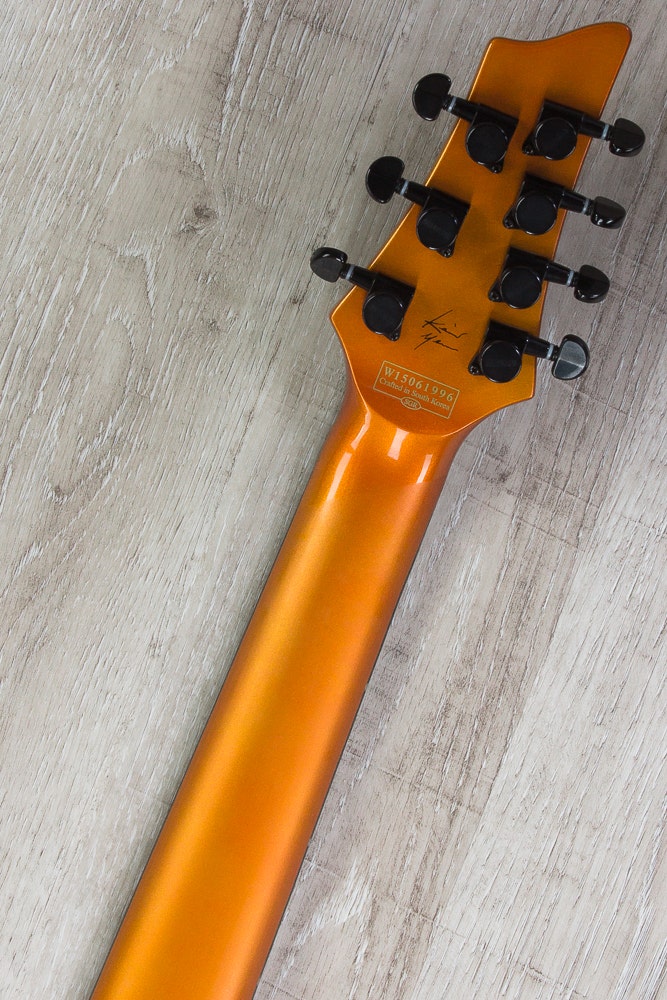 Schecter Guitar Research Keith Merrow 7-String Electric Guitar - Lamborghini Orange