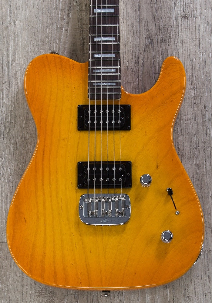 G&L USA ASAT HH RMC Electric Guitar, Rosewood Fingerboard, Hard Case - Honeyburst