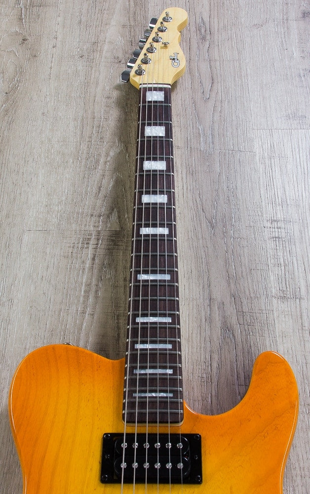 G&L USA ASAT HH RMC Electric Guitar, Rosewood Fingerboard, Hard Case - Honeyburst