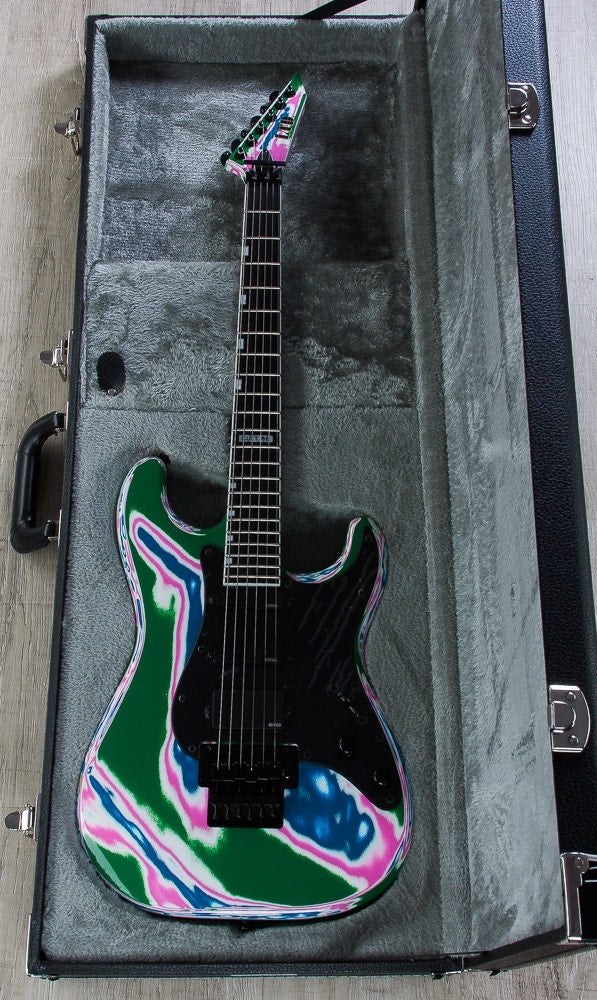 ESP LTD Cult '86 Vernon Reid Limited Edition Electric Guitar with Cult Case - Multi-Swirl
