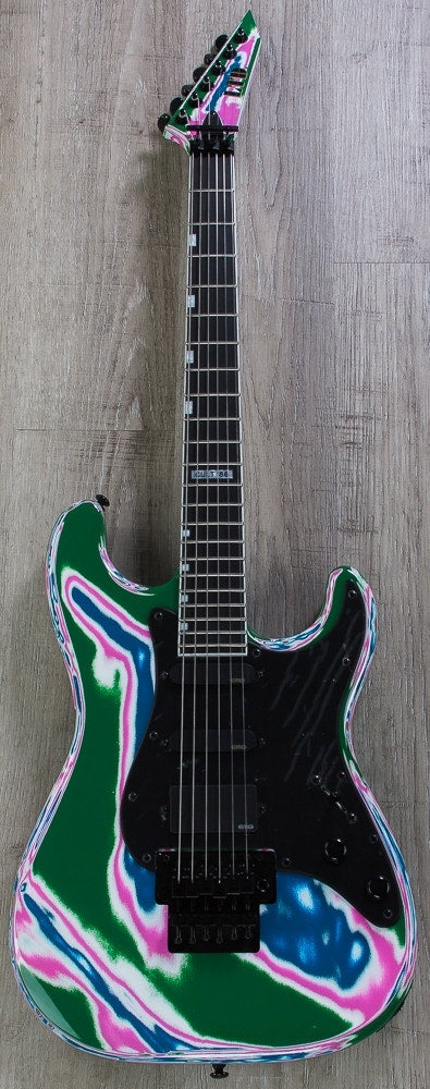 ESP LTD Cult '86 Vernon Reid Limited Edition Electric Guitar with Cult Case - Multi-Swirl