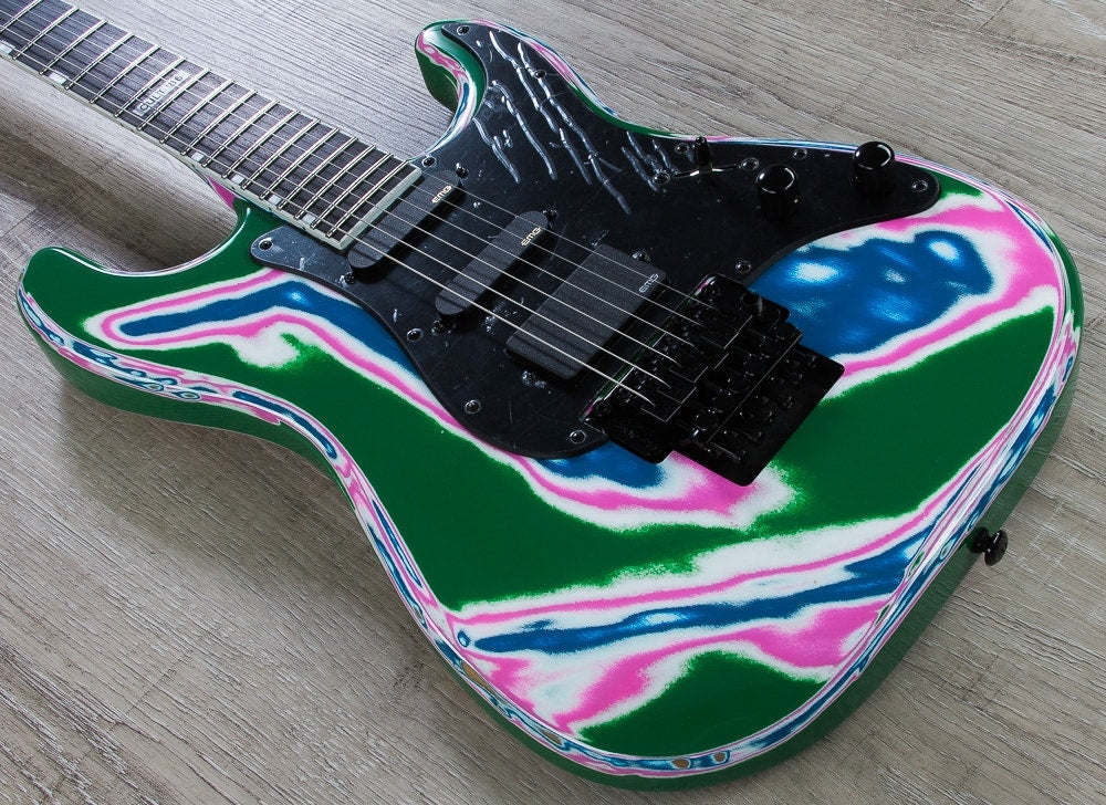 ESP LTD Cult '86 Vernon Reid Limited Edition Electric Guitar with Cult Case - Multi-Swirl