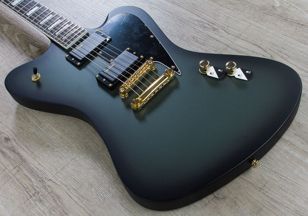 ESP LTD Bill Kelliher Sparrowhawk Signature Series Electric Guitar with Hard Case - Military Green Sunburst Satin